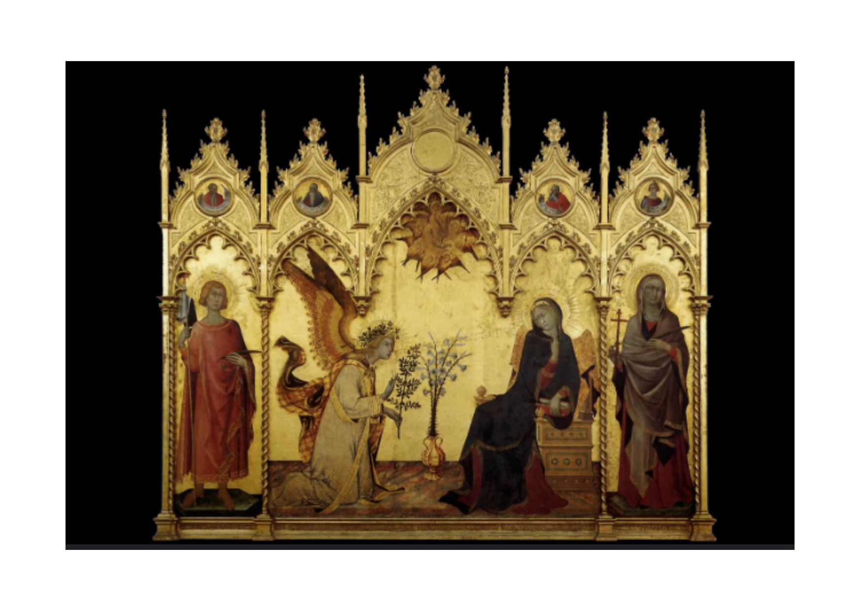 Postcard Set — The Annunciation by Simone Martini (1333)